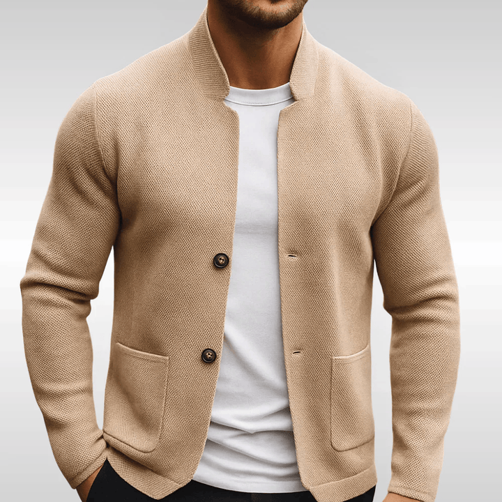 MAISON LUMIÈRE | GILET EN MAILLE TEXTURÉE POUR HOMME