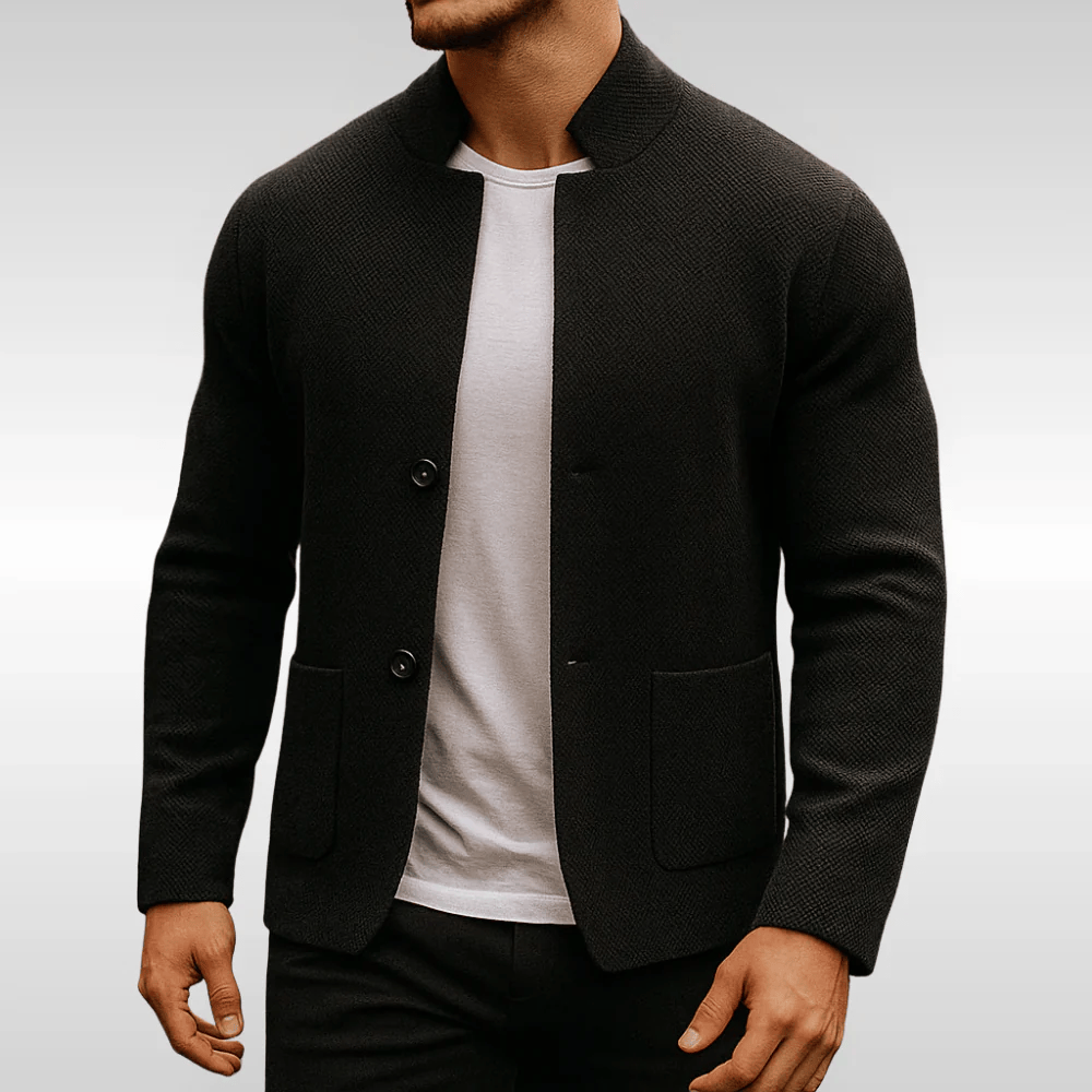 MAISON LUMIÈRE | GILET EN MAILLE TEXTURÉE POUR HOMME