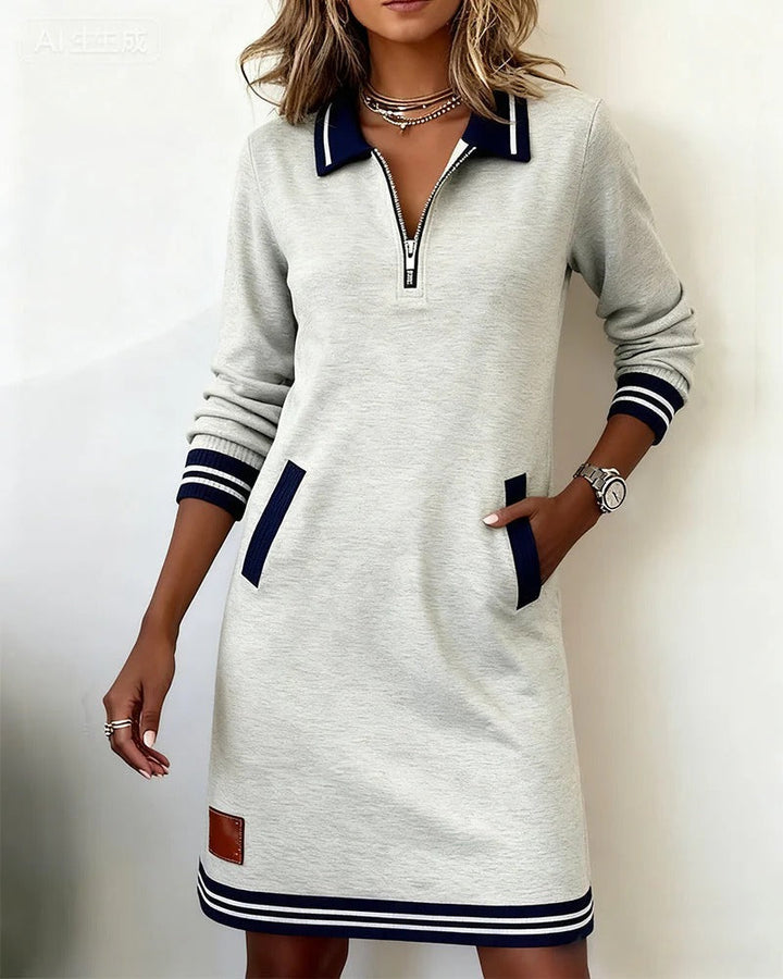 Harper | Robe à col zippé