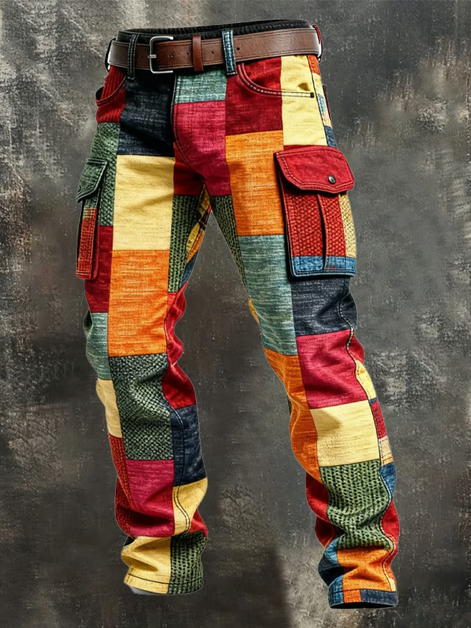 MAISON LUMIÈRE | PANTALON PATCHWORK DE CARGO