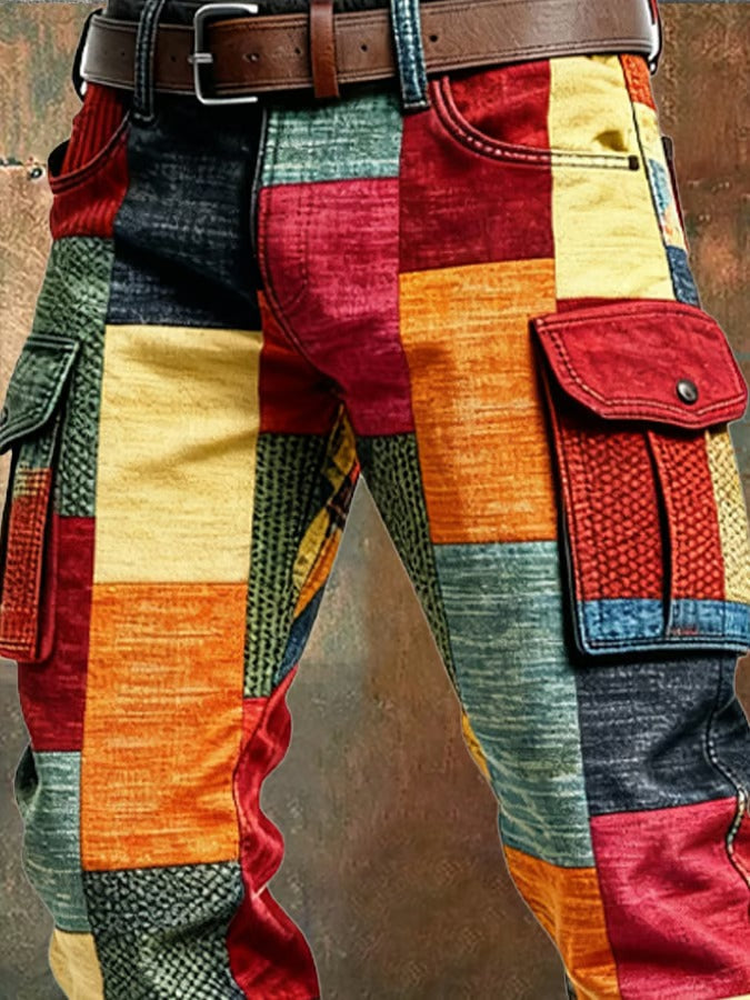 MAISON LUMIÈRE | PANTALON PATCHWORK DE CARGO