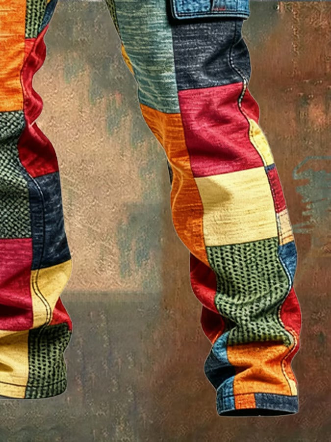 MAISON LUMIÈRE | PANTALON PATCHWORK DE CARGO