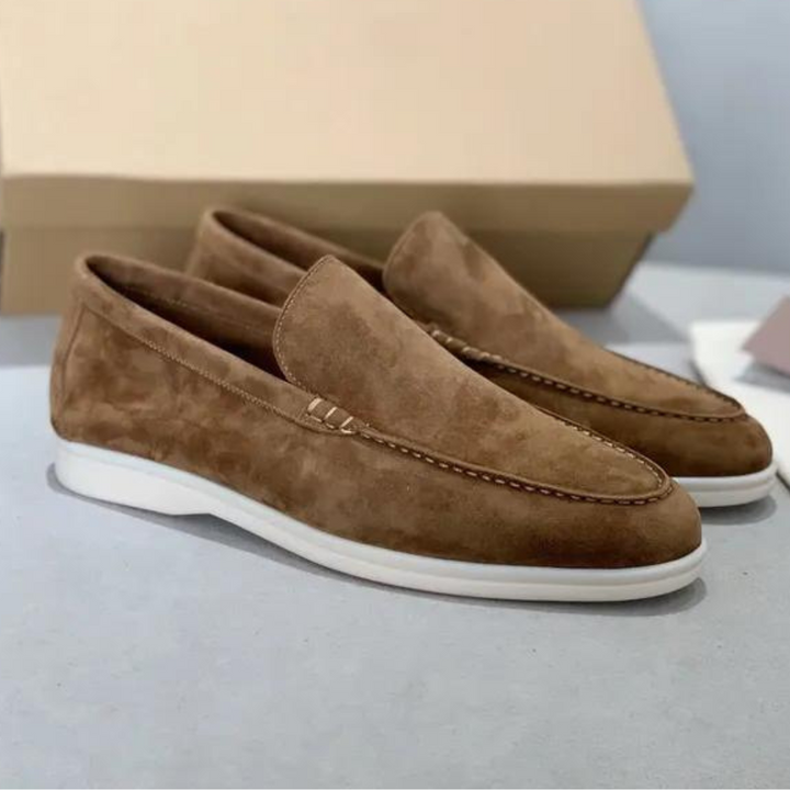 MAISON LUMIÈRE | Mocassins en suède élégant