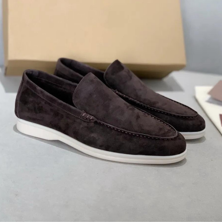 MAISON LUMIÈRE | Mocassins en suède élégant
