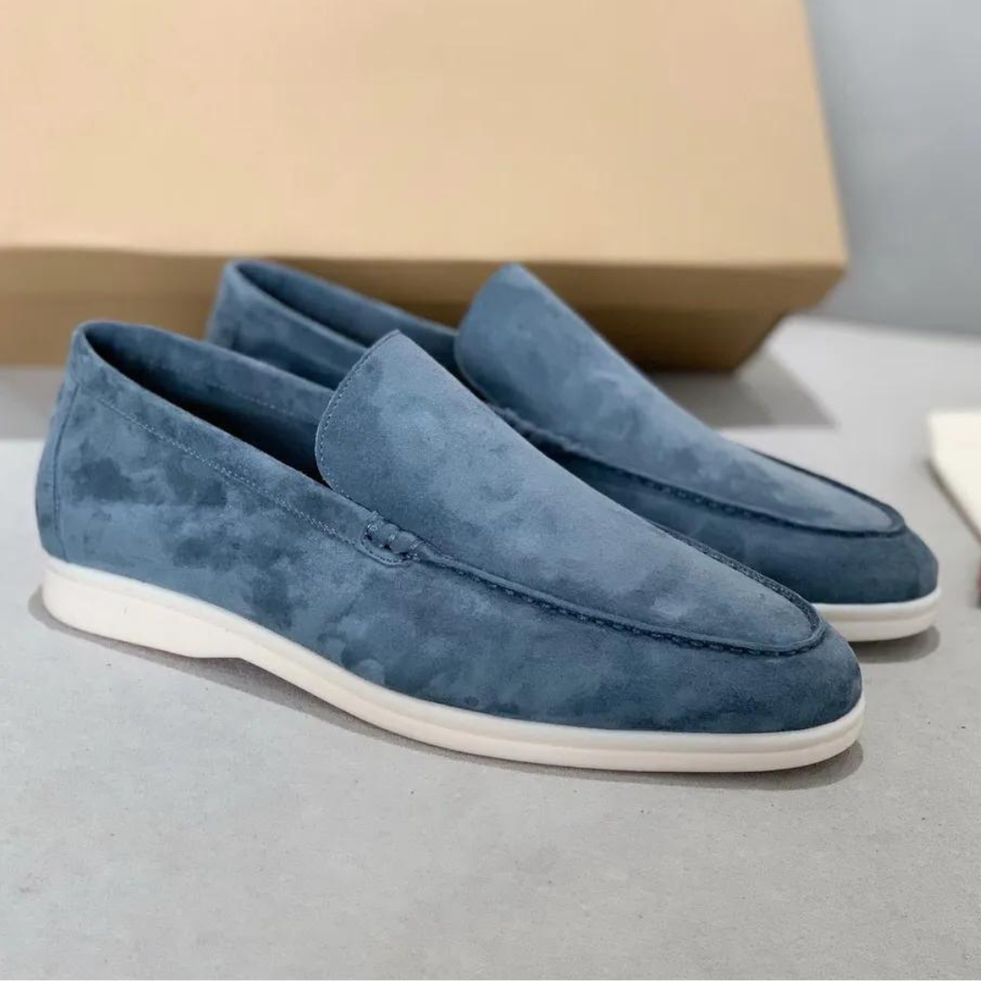MAISON LUMIÈRE | Mocassins en suède élégant