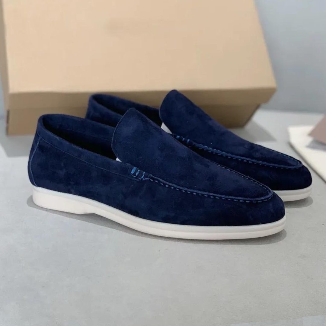 MAISON LUMIÈRE | Mocassins en suède élégant