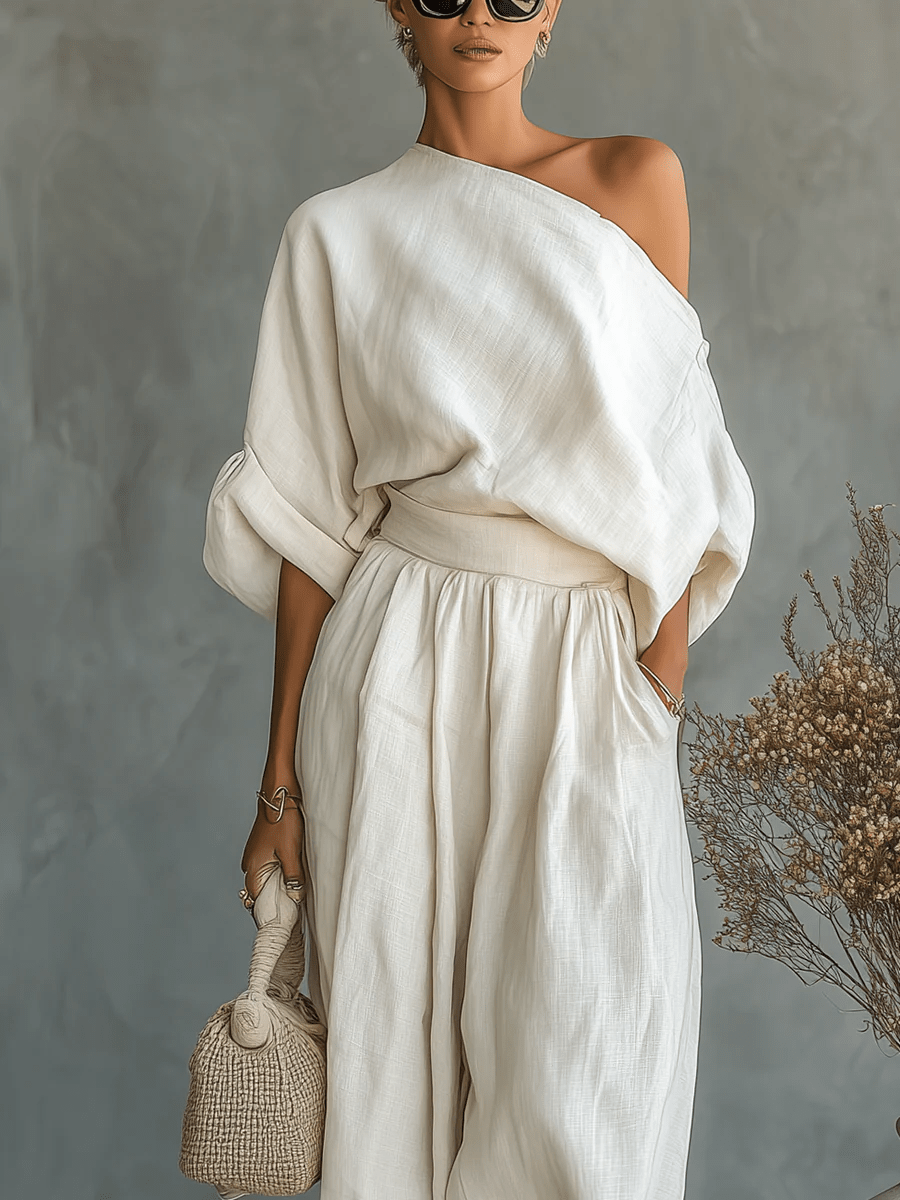 Mila™ | Ensemble 2 pièces encolure bardot
