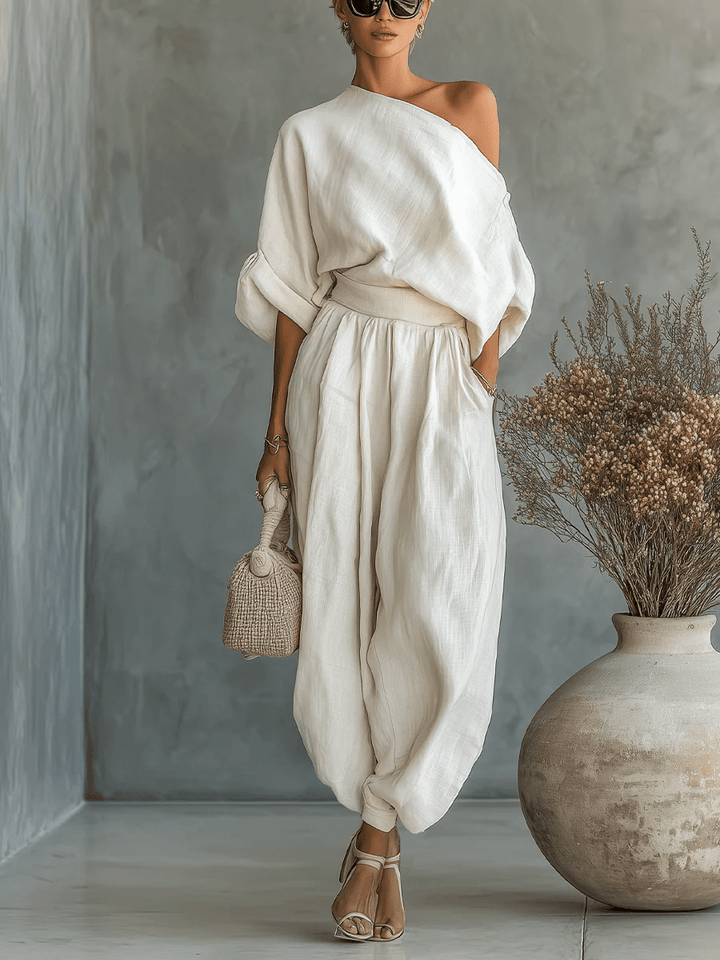 Mila™ | Ensemble 2 pièces encolure bardot