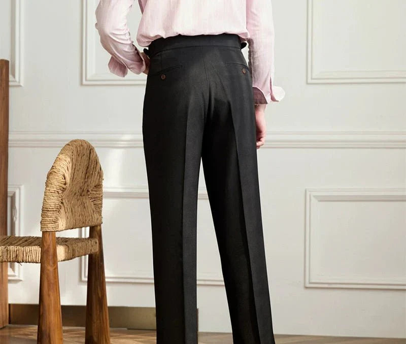 MAISON LUMIÈRE | Pantalon fluide taille haute élégant