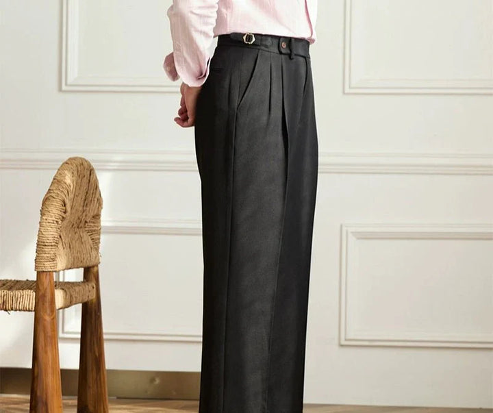 MAISON LUMIÈRE | Pantalon fluide taille haute élégant