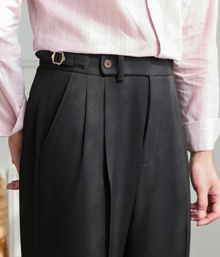 MAISON LUMIÈRE | Pantalon fluide taille haute élégant