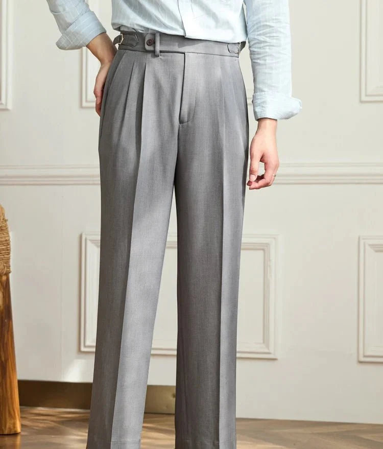 MAISON LUMIÈRE | Pantalon fluide taille haute élégant