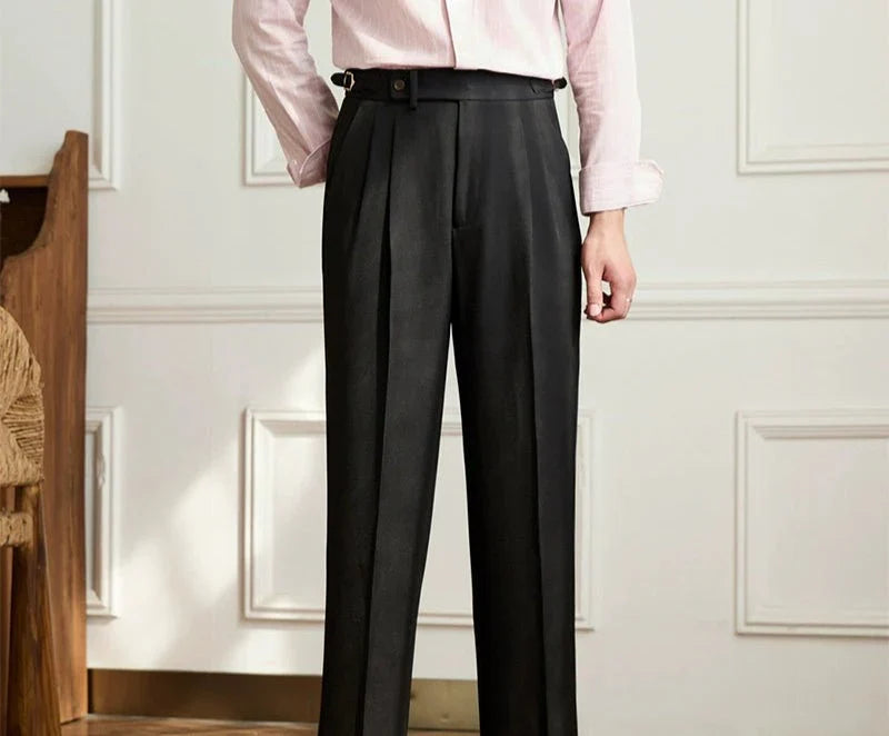 MAISON LUMIÈRE | Pantalon fluide taille haute élégant
