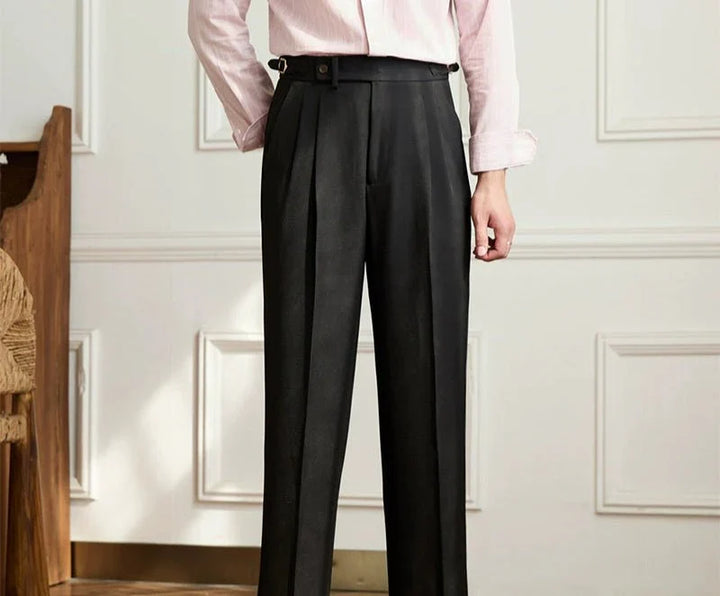 MAISON LUMIÈRE | Pantalon fluide taille haute élégant