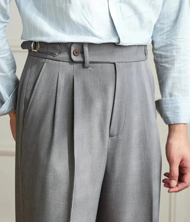 MAISON LUMIÈRE | Pantalon fluide taille haute élégant