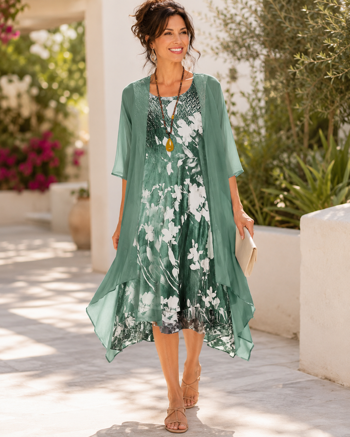 Olivia | Robe légère à deux couches pour femme