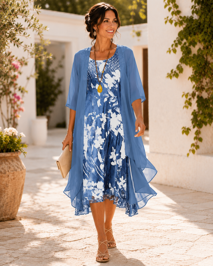 Olivia | Robe légère à deux couches pour femme