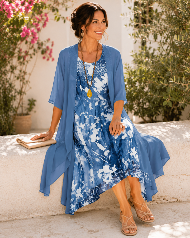 Olivia | Robe légère à deux couches pour femme