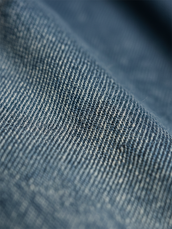 Karen | Robe longue en denim lavé vintage avec une touche de coton doux
