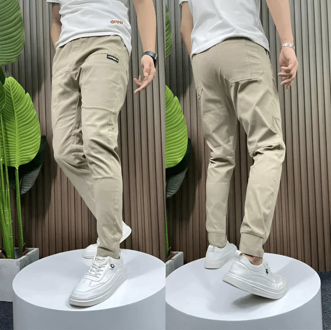 MAISON LUMIÈRE | Pantalon cargo extensible (1+1 GRATUIT!)