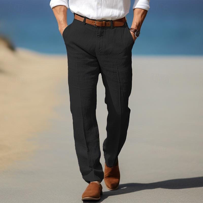 MAISON LUMIÈRE | PANTALON HOMME LUXE EN LIN PREMIUM