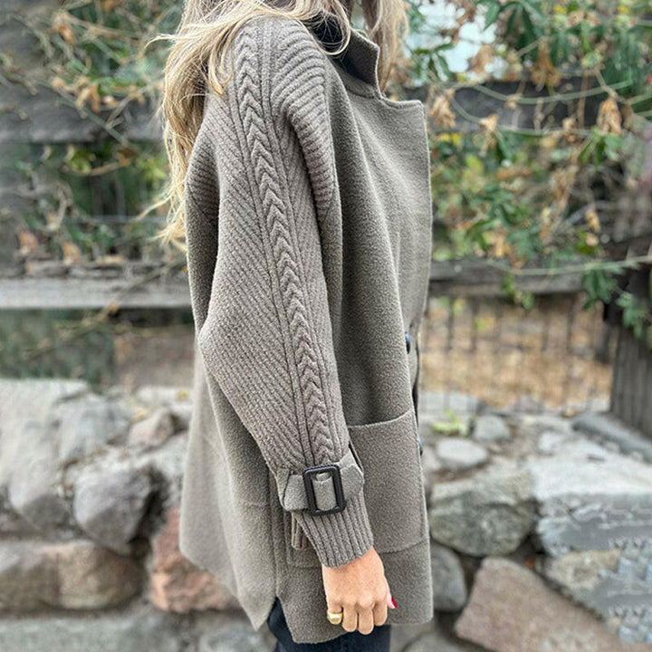 MAISON LUMIÈRE | MANTEAU MI-LONG À DOUBLE BOUTONNAGE