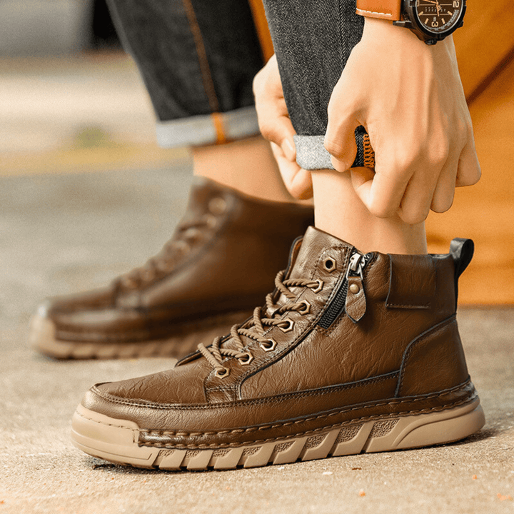 MAISON LUMIÈRE | BOTTES EN CUIR POUR HOMME