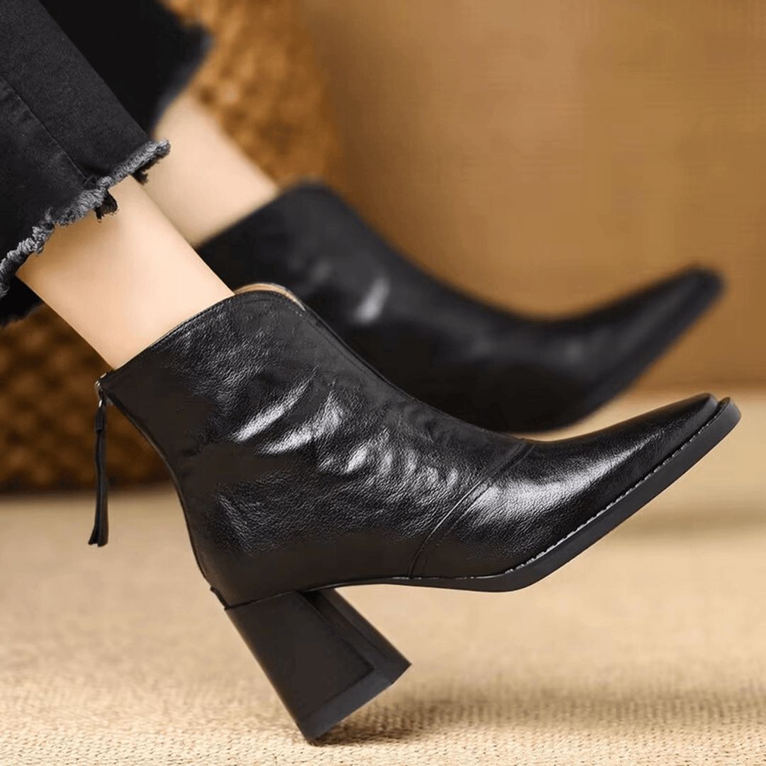 MAISON LUMIÈRE | Bottines Élégantes à Talon Moyen