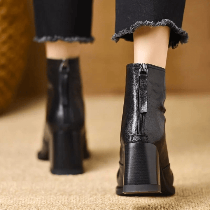 MAISON LUMIÈRE | Bottines Élégantes à Talon Moyen