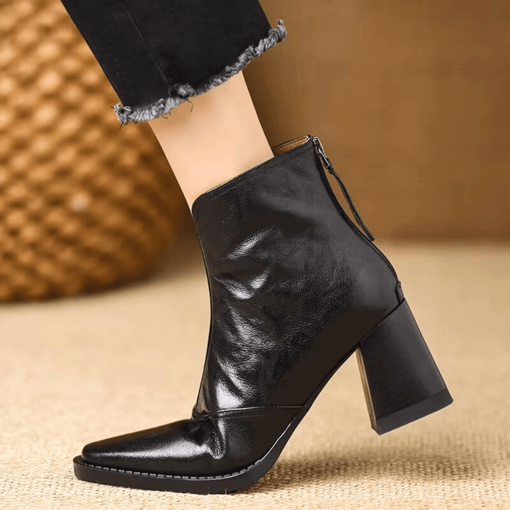 MAISON LUMIÈRE | Bottines Élégantes à Talon Moyen