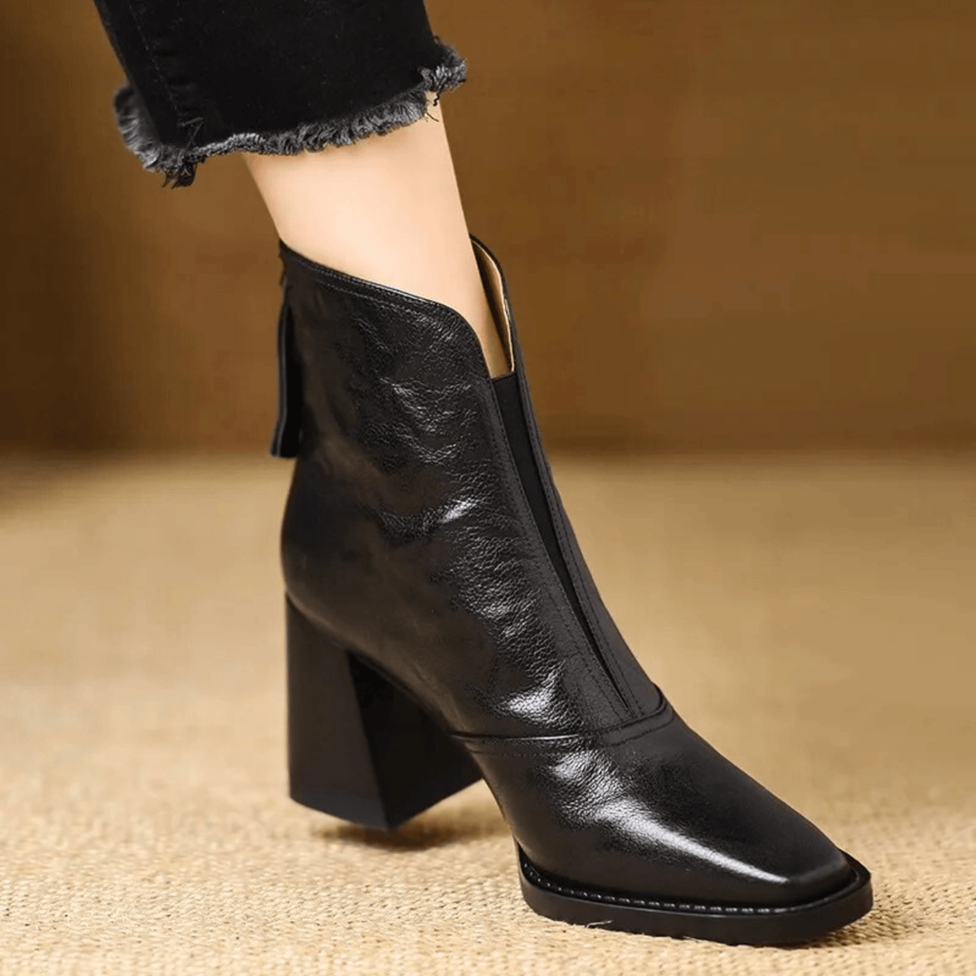 MAISON LUMIÈRE | Bottines Élégantes à Talon Moyen