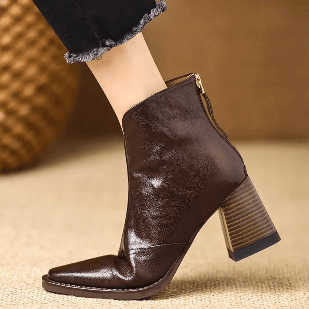 MAISON LUMIÈRE | Bottines Élégantes à Talon Moyen