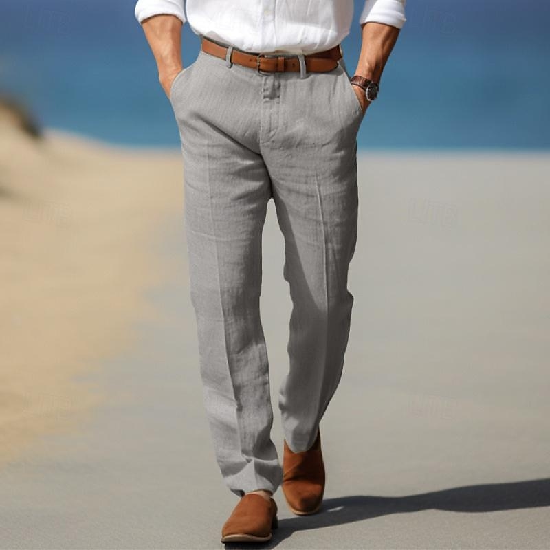 MAISON LUMIÈRE | PANTALON HOMME LUXE EN LIN PREMIUM